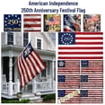 thumbnail image 3 of Decorr 250th Anniversary USA Flag 3x5 Feet, Outdoor Polyester Patriotic Flag with Brass Grommets, Commemorates 1776-2026, Independence Day Decor for Porches, Yards, Parades, and Historical Events, 3 of 6