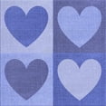 thumbnail image 1 of Ahgly Company Machine Washable Indoor Square Transitional Jeans Blue Area Rugs, 7' Square, 1 of 7