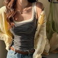 thumbnail image 2 of WAYUTE Women's Tank Tops Striped Sleeveless Camisole Casual Layering Staple Comfortable Soft Summer Versatile Outdoor Basic Top, 2 of 5