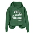 thumbnail image 3 of Hilzaten Print Sweatshirt for Women Loosse Hooded Pullover Womens Sweatshirt Long Sleeve, 3 of 7