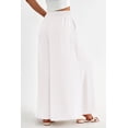 thumbnail image 2 of Pantalones PRETTYGARDEN Palazzo de Pierna Ancha Verano 2025 Blanco Talle S, 2 of 8