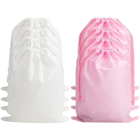 8 Uds bolsas de zapatos de viaje bolsas de polvo portátiles para zapatos bolsas de almacenamiento con cordón para zapatos