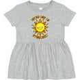 thumbnail image 3 of Inktastic Little Ray of Sunshine Cute Smiling Yellow and Orange Sun Girls Baby Dress, 3 of 5