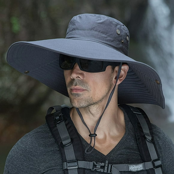 Weiqiqre Chapeaux de Soleil pour Femmes Hommes Bord Super Grand Chapeaux de Soleil, Chapeau Seau Hommes et Femmes pour Pêche Randonnée Jardin Travail Safari Camping Extérieur