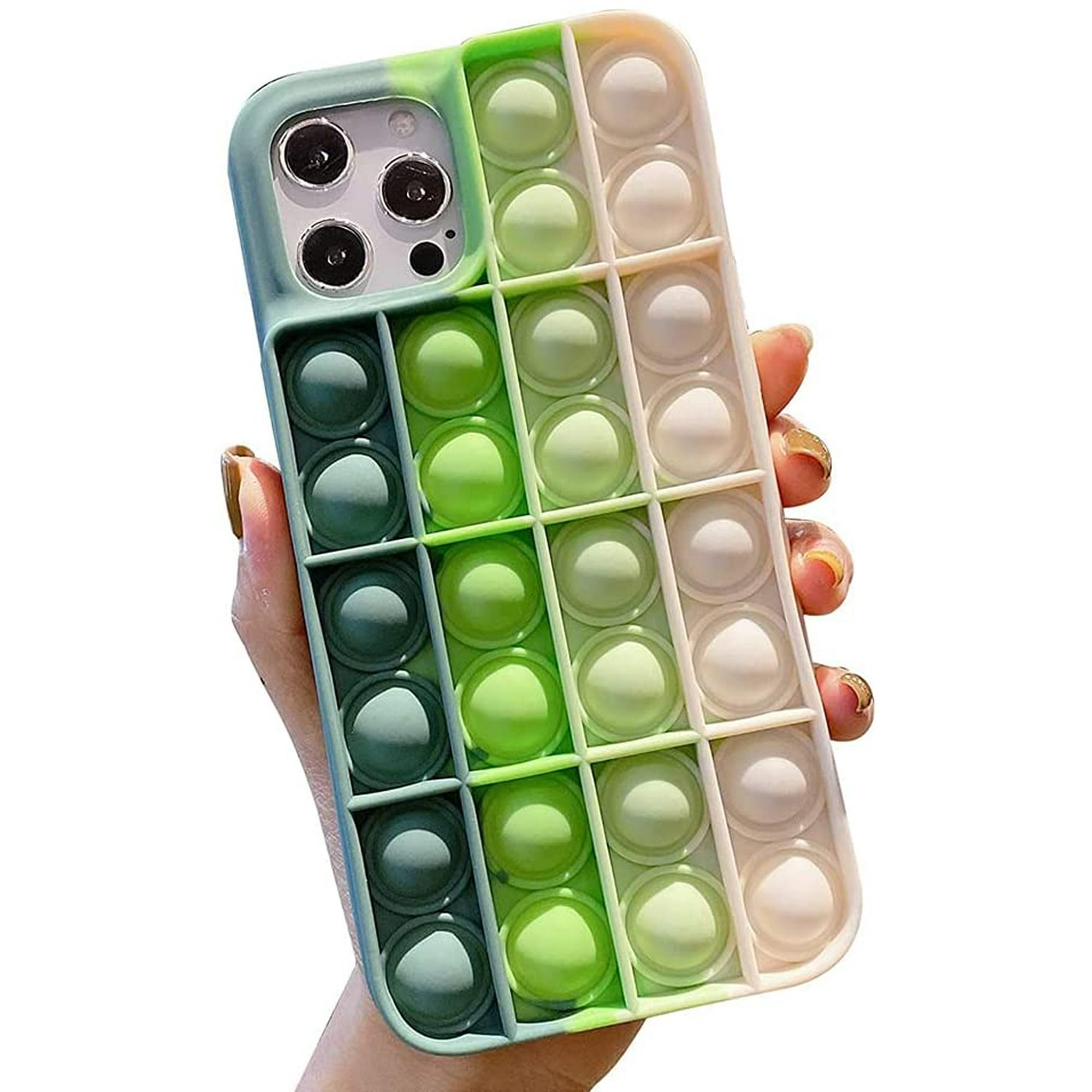 Liquid Silicone Case Bubble Wrap Phone Case Stress Relief Fidget