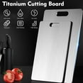 thumbnail image 2 of Megecy Titanium Cutting Board - 3 pack Double Sided Titanium Cutting Mat for Kitchen-F, 2 of 7