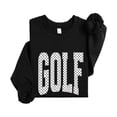 thumbnail image 4 of Golf Sweatshirt for Women Kids  Cute Preppy Golf Crewneck Pullover Black Sweatshirt Adult Small, 4 of 7