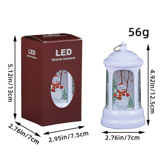 EUDIDV Festive String Lights Hong Kng Love New Christmas Style Lantern Santa Claus Night Light Portable Small Oil Lamp Christmas Costume Xmas Lights