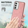 thumbnail image 2 of Dteck for Samsung Galaxy S23 Plus Case, Slim Skin-Friendly PU Leather with Anti-Scratch Microfiber Lining Protective Back Cover,Pink, 2 of 8