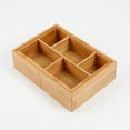 thumbnail image 6 of Lipper International 8191 Bamboo Expandable Organizer, 5-compartments, 6 of 7