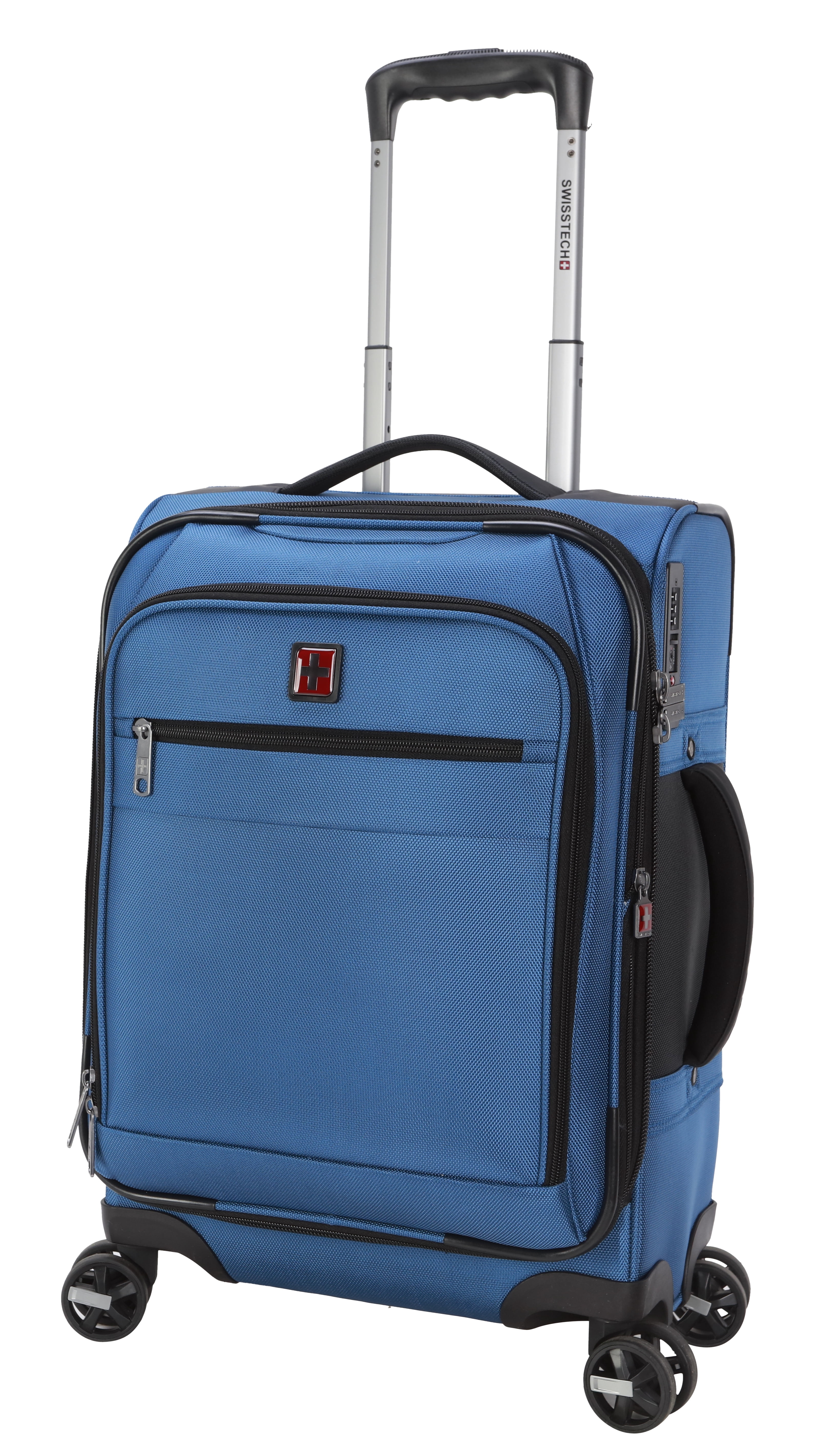 Swiss Tech 20in Softside Carry-on Luggage with 8-Wheel Spinner