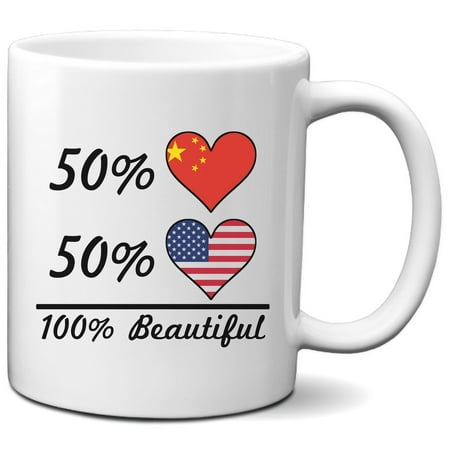 

50% Chinese 50% American 100% Beautiful Coffee Mug
