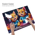thumbnail image 4 of 500 Piece Jigsaw Puzzles For Adults DJ Cats 500 Piece Adult Jigsaw Puzzle Fun And Challenging Brain Teaser， Vibrant Illustrations & Quality Pieces， Great Gift Idea For Puzzle Lovers, 4 of 7