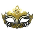 thumbnail image 2 of Lilgiuy Mardi Gras Masquerade Mask Half Face Venetian Masks Vintage Mascarade Mask Antique Look Costumes Party Accessory for Women Men Carnival, Multiple Styles and Colors, 2 of 3