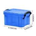 thumbnail image 3 of TerraHaven Candy Color Transparent Mini Storage Box with Cute Lock, 0.14L Portable Organizer - for Jewelry, Keys & Small Accessories - Home, Travel & Desktop Use, 3 of 7