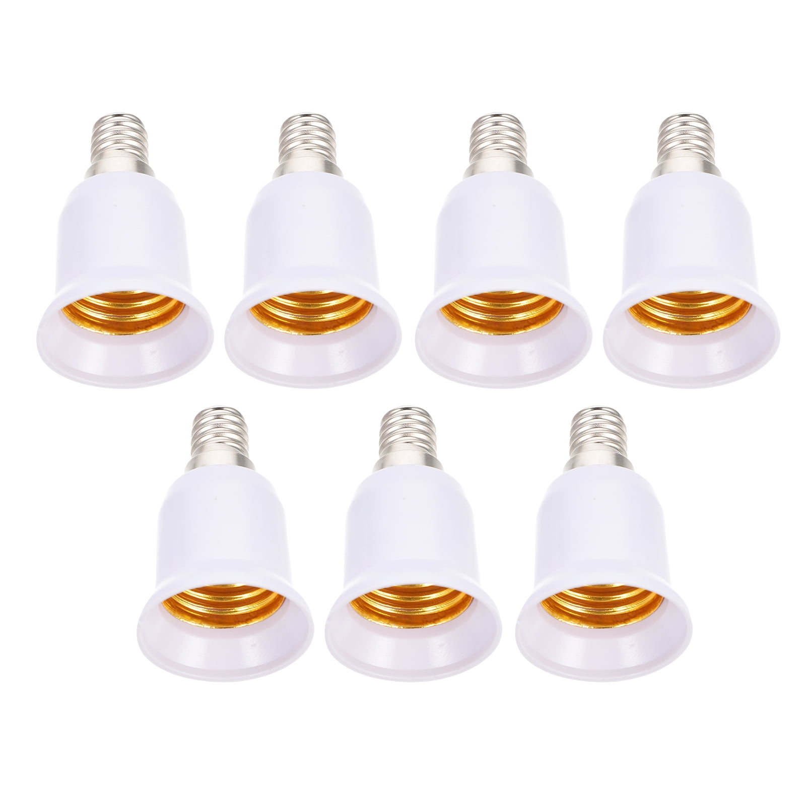 FRCOLOR 7pcs LED E14 to E27 Lamp Bases LED Light Lamp Bulb Adapters