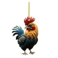 thumbnail image 1 of POINTERTECK Ornement en Forme de Poule pour Arbre de Noël, Apparence Réaliste, Pendentif Suspendu, Porte-Clés, Décoration Cadeau, 1 of 10