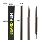 Beard Pencil Filler for Men, Waterproof Proof & Sweat Proof, Long Lasting Barber Pencil, Male Mustache Repair Shape, Black