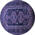 thumbnail image 1 of Ahgly Company Indoor Round Persian Blue Traditional Area Rugs, 8' Round, 1 of 4