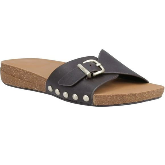 Fit Flop Womens Leather Buckle Detail Sliders