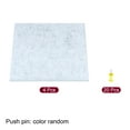 thumbnail image 3 of Self Adhesive Wall Square Bulletin Felt Board Tile with Push Pin, Gray 4 Pack, 3 of 5