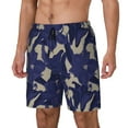 thumbnail image 2 of Uemuo Lilies Flowers Pattern Mens Swim Trunks Quick Dry Board Shorts with Mesh Lining, Stretch Beach Shorts Quick Dry No-Chafing Board Shorts-XX-Large, 2 of 9