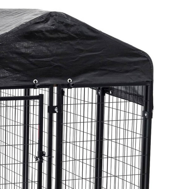 Covered kennel top