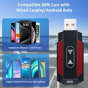 Universal Portable Wireless Apple Carplay Android Auto Adapter Dongle In Car