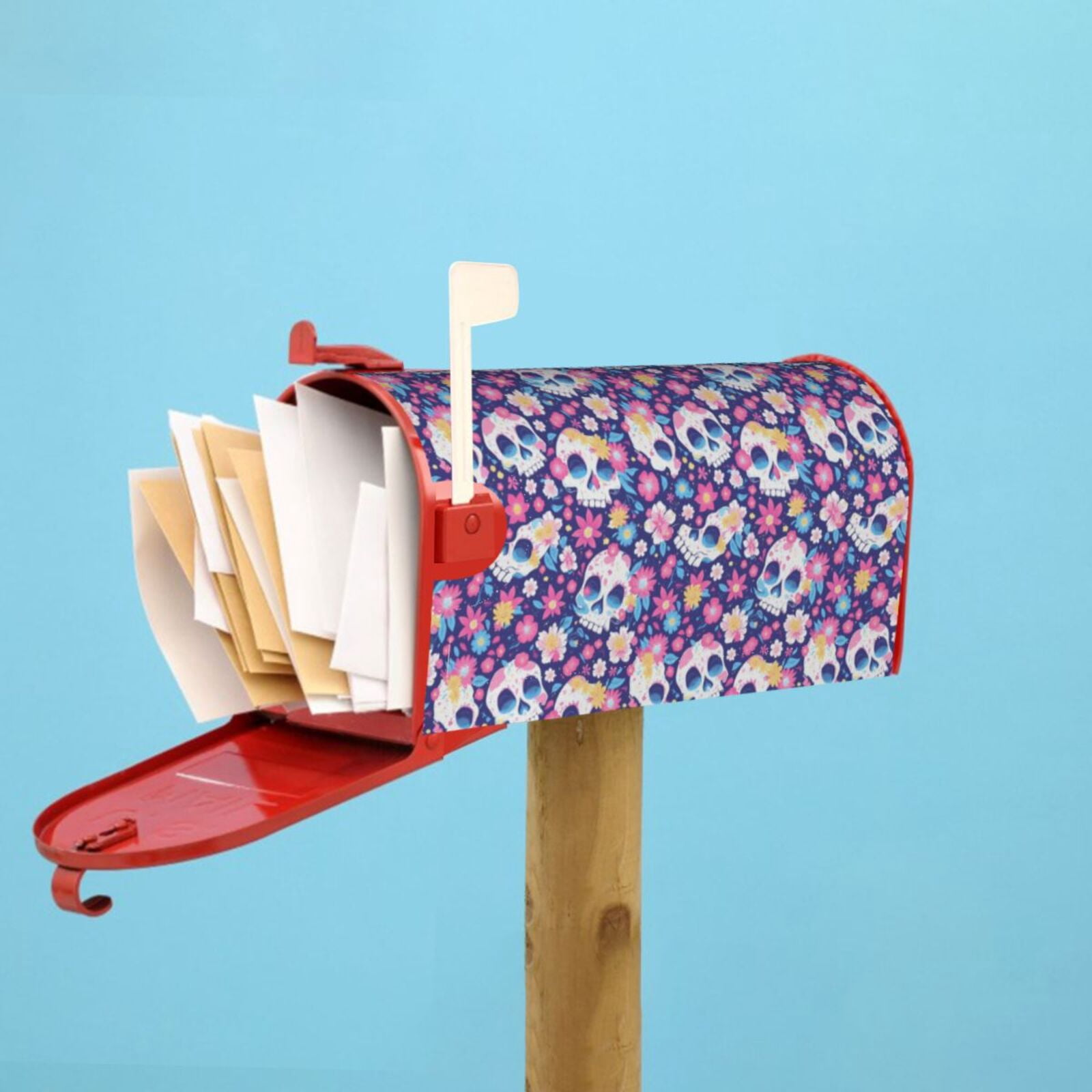 Kdxio Magnetic Mailbox Cover 25.5x21 in Mailbox Cover Outdoor Decoration Holiday Mailbox Covers for Home Garden Yard-25.5x21 in