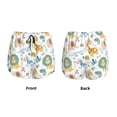 thumbnail image 5 of Lsque Scandinavian Africa Printed Women's Running Shorts with Liner Pockets,Elastic Quick Dry Workout Athletic Gym Yoga Shorts,Womens High Waist Shorts-XX-Large, 5 of 9