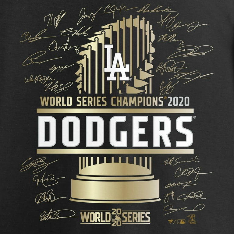 Men's Fanatics Branded Black Los Angeles Dodgers 2020 World Series  Champions Signature Roster Big & Tall T-Shirt 