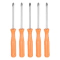 thumbnail image 1 of Destornillador Phillips Uxcell de 5 piezas PH1 de 4" de longitud con mango antideslizante, amarillo, 1 of 6