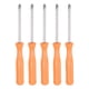 thumbnail image 1 of Destornillador Phillips Uxcell de 5 piezas PH1 de 4" de longitud con mango antideslizante, amarillo, 1 of 6