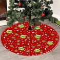 thumbnail image 1 of How the Grinch Stole Christmas Merry Gr1nchmas Christmas Tree Skirt Collar 48 Inch, Soft and Funny Farmhouse Holiday Decor Xmas Party Holiday Decoration, 1 of 6