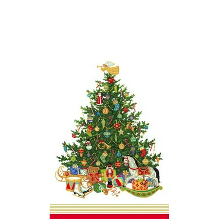 Christmas Paper Guest Napkins 15pk 12760G Oh Christmas Tree