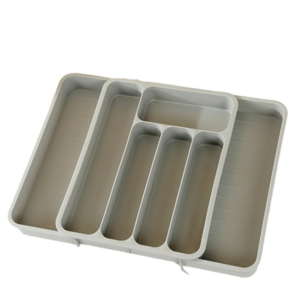 Household Anckoeil Kitchens Tableware Classic Silverware Tray Cutlery Tray 7-Compartments Kitchen Organizer