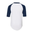 thumbnail image 4 of Augusta Sportswear. White/ Navy. M. 4421. 00784371809607, 4 of 4