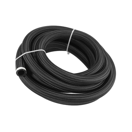 Unique Bargains 15ft 12AN Fuel Hose AN12 3/4  Universal Oil Gas Line Black