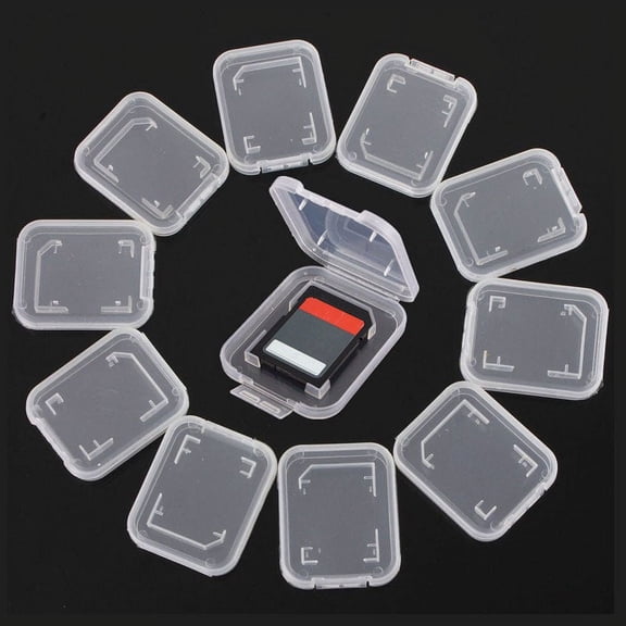 SSKFHGI 1 Storage Box Sd Card Transparent Small White Box