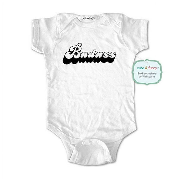 Badass 1 - wallsparks cute & funny Brand - baby one piece bodysuit - Great baby shower gift!