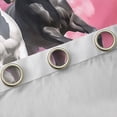 thumbnail image 5 of Feelyou 3D Couple Horse Black Out Curtains for Kids, Kawaii Rustic Animal Curtains Pack of 2 (42x63 Each), Pink Watercolor Bedroom Curtains, Blackout Curtains Bedroom Decor, 5 of 7