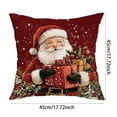thumbnail image 2 of Decorative Pillow Cover featuring Festive Reindeer and Snowflake Designs for Home and Sofa - Set of 4 4PCS, 2 of 8