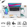 thumbnail image 5 of Long Mouse Pads for Desk,Colorful Dinosaurs Silhouettes Pattern Desk Mats on Top Of Desks, Desk Mouse Pad Extra Large with 3mm Non-Slip Base and Stitched Edge for Gaming,Office,Work,Home 31.5"x15.7", 5 of 6