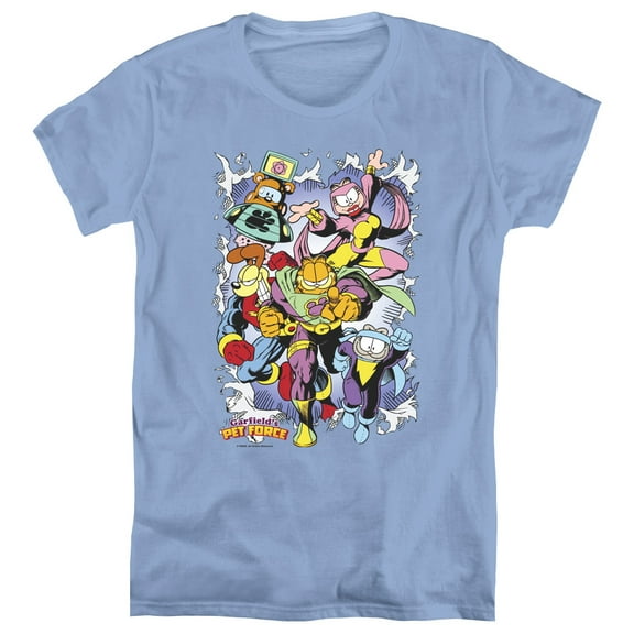 Garfield Ripped S/S Women's T-Shirt-Carolina Blue