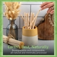 thumbnail image 2 of Ibambo Single Wrapped Bamboo Fiber Disposable Straws, Drinking Straws, Natural, 7.87", 4000 Pack, 2 of 9