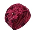 thumbnail image 4 of ISUHAZBO Head Wraps For Women Adjustable Satin Bonnet For Sleeping Double Layer Wrap Reduce Friction Frizz Natural Curly Turban Headwraps One Size, 4 of 4