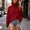 Wine women turtleneck sweater a1, variant on Tusihei Women Turtleneck Cable Knit Sweater Loose Oversized Chunky Pullover Casual Warm Long Sleeve Fall Winter Top, White S