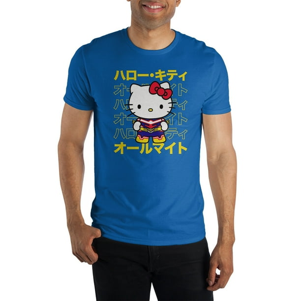 Bioworld - My Hero Academia & Hello Kitty Anime Cartoon Mens Blue