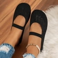thumbnail image 6 of Women’s Summer Moccasin Loafers Wide Width Soft Sole Solid Mesh Slip On Round Toe Flats Black 5.5, 6 of 9
