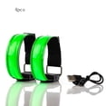 thumbnail image 3 of Actinetics Pulsera LED Recargable, Banda de Luz para Trotar, Correr - Luz de Seguridad, Reflector y Luz Intermitente para Niños - Funciones LED Intermitente y Estático, Recargable USB Pack de 4, 3 of 7